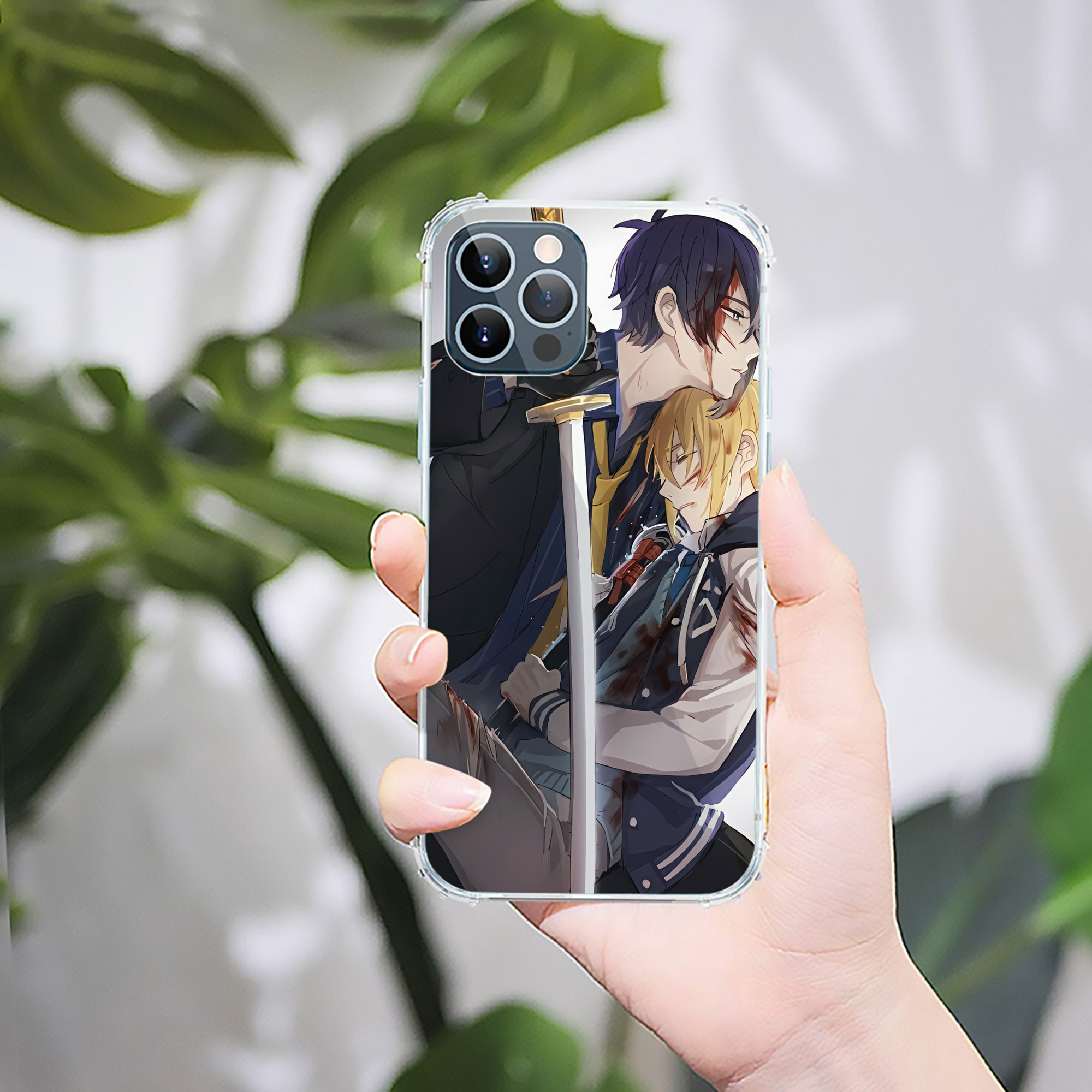 （画像用） 刀剣乱舞 Touken Ranbu 【iPhone 12シリーズ対応】透明スマホケース（クリアソフトケース）